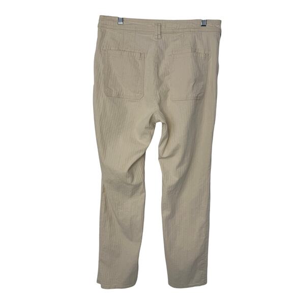 By Anthropologie Carpenter Pants Women 30 Ivory Utility Casual Versatile - Picture 3 of 12